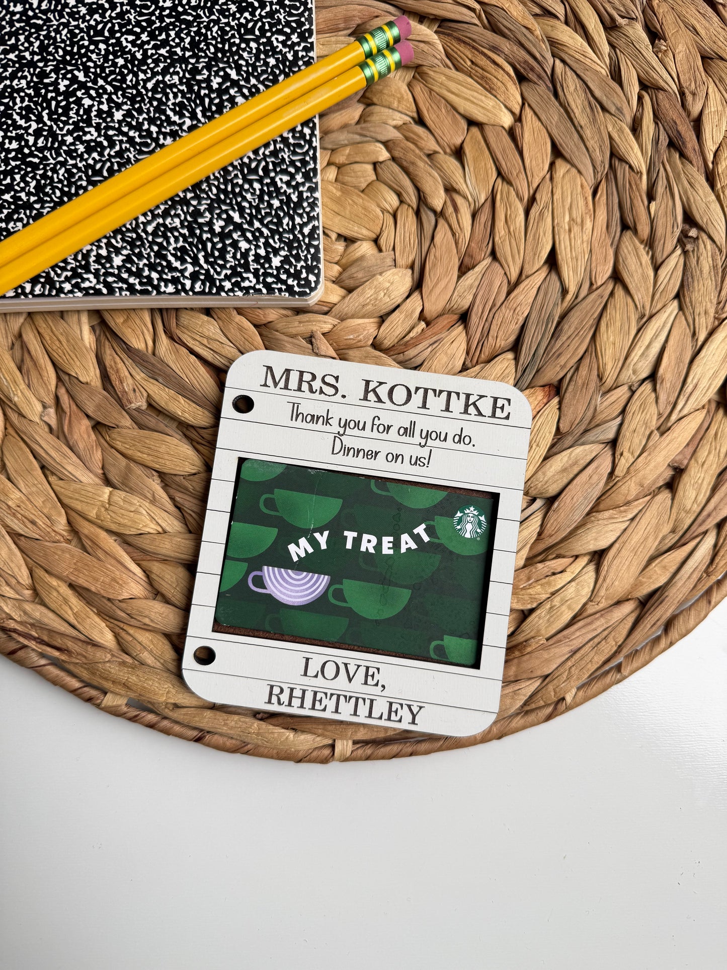Gift-card Holder, Teacher Appreciation Gift