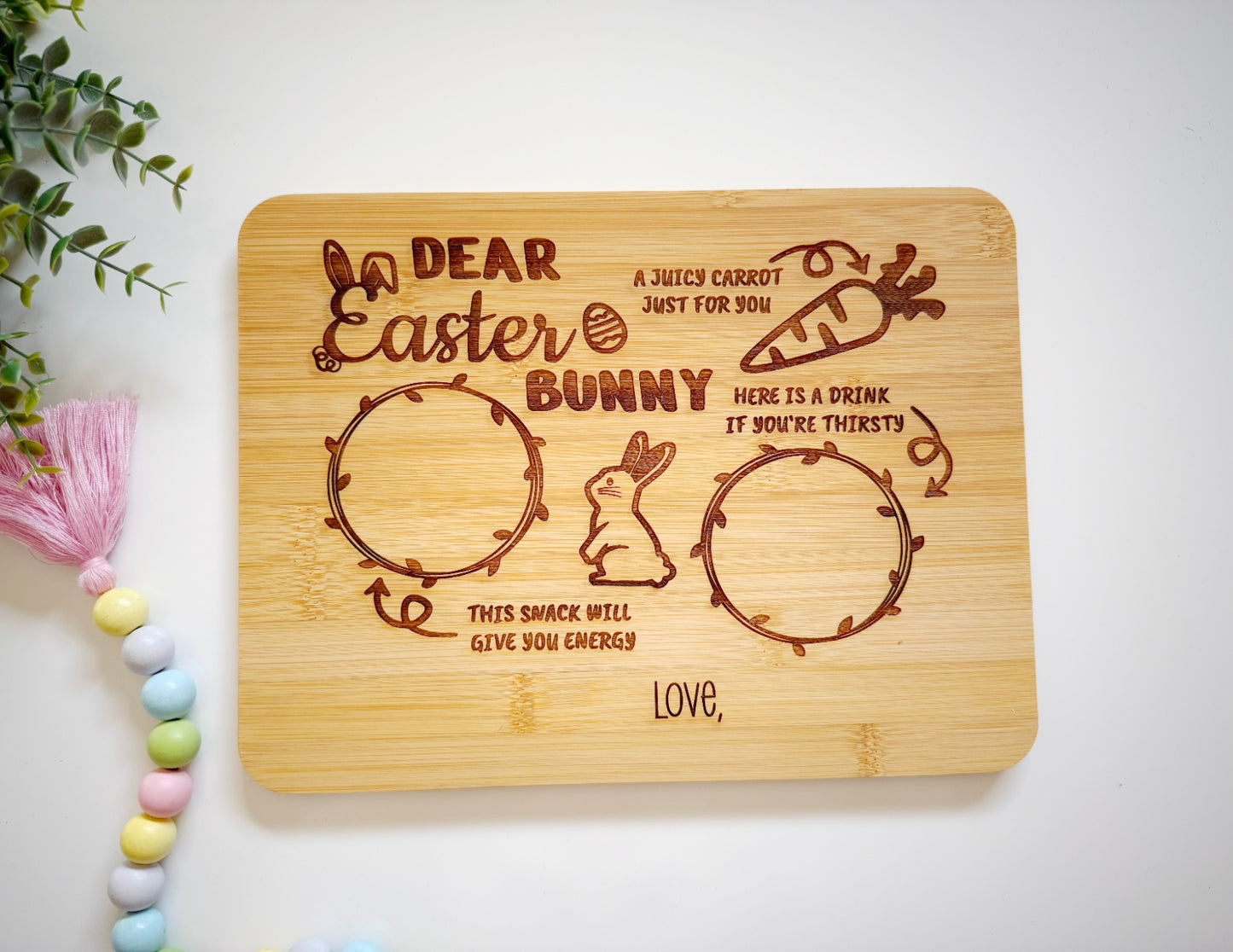 Personalized Easter Bunny Tray