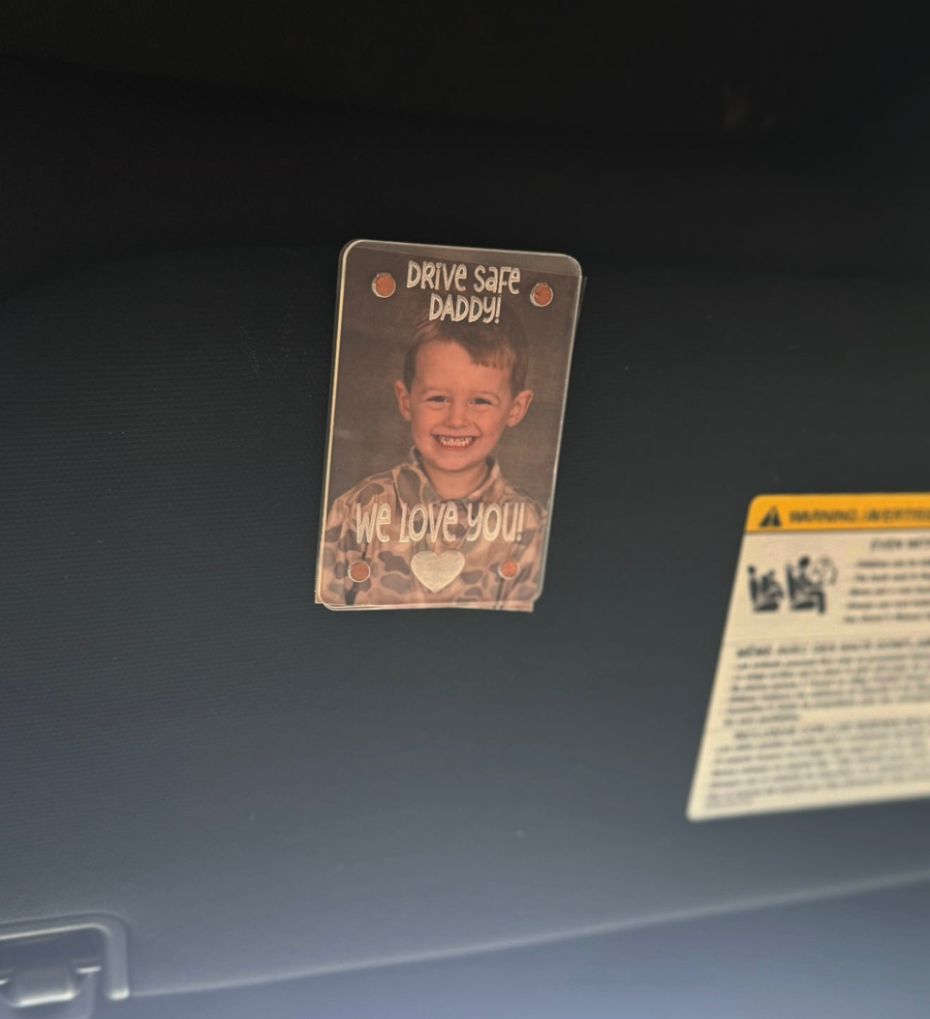 Acrylic Magnet Car Visor Clip