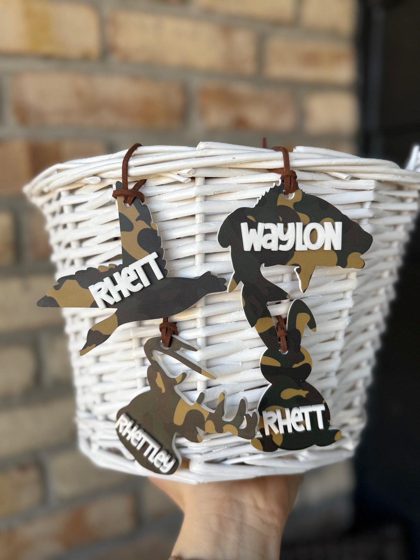 Deer, Duck, Fish Easter Basket Name Tags