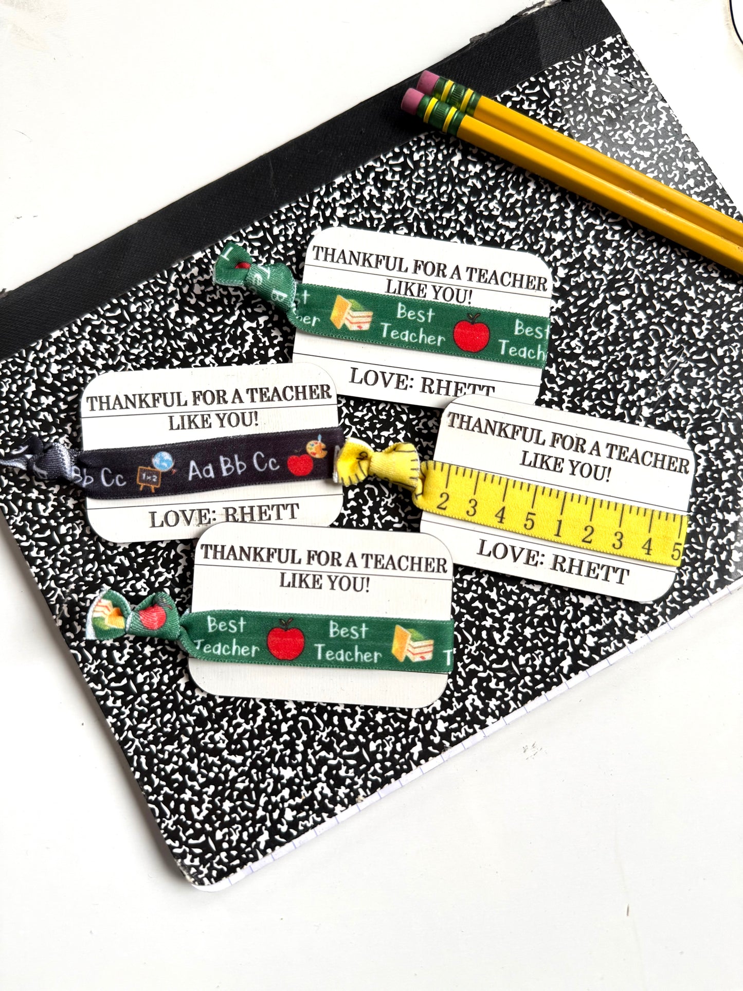 Teacher Hair Ties - Sign