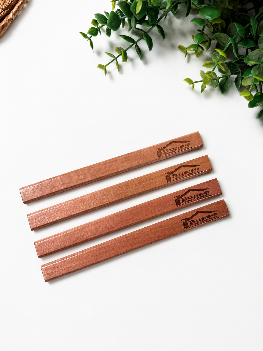 Wooden logo carpenter pencil
