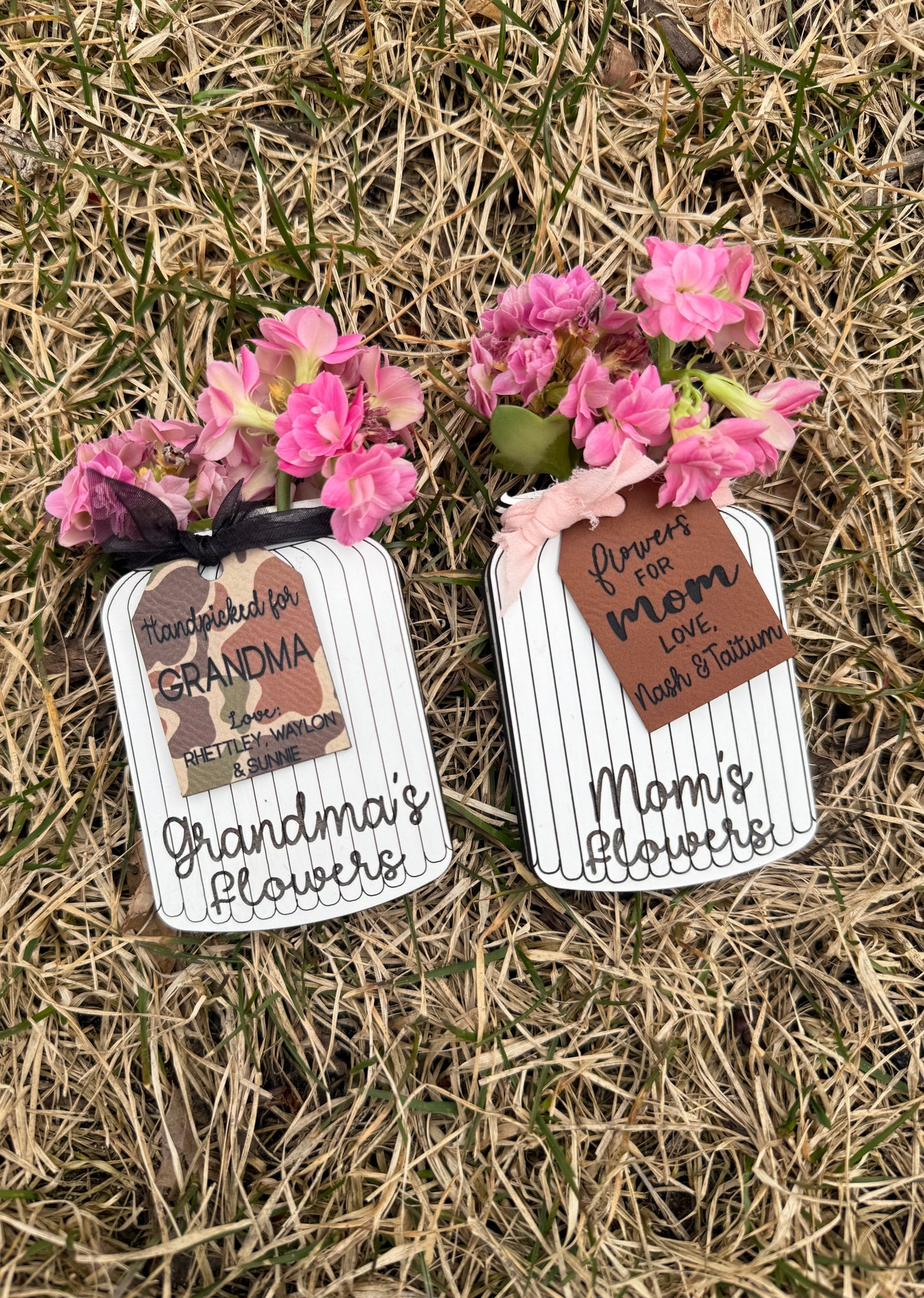 Personalized Flower Magnet Holder