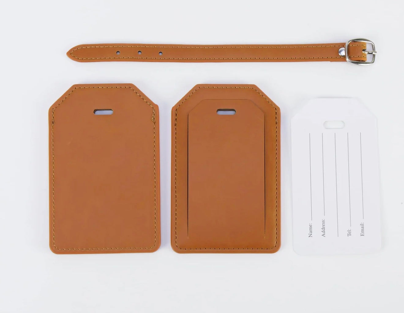 Leatherette luggage Tags