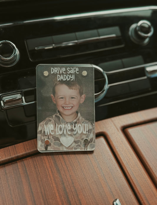 Acrylic Magnet Car Visor Clip