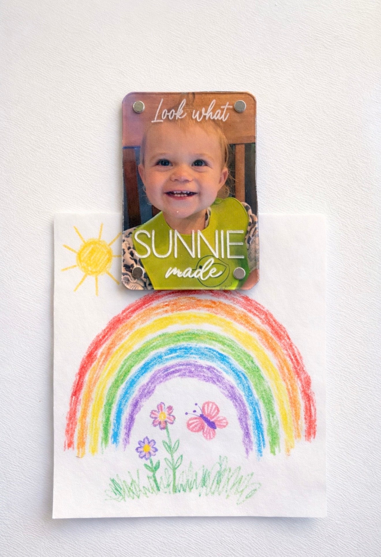 Personalized look what I made acrylic magnet