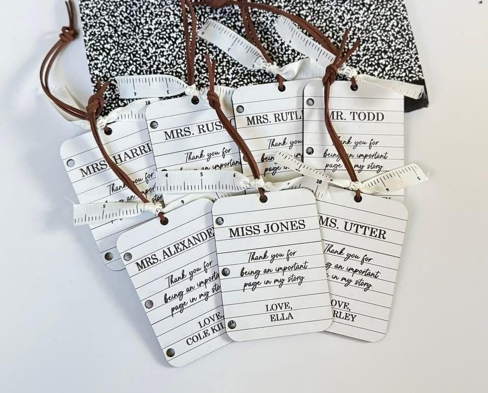 Teacher Ornament Tag
