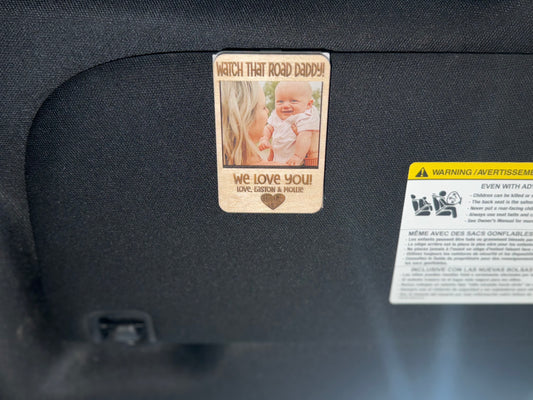 Wooden Car Visor Clip