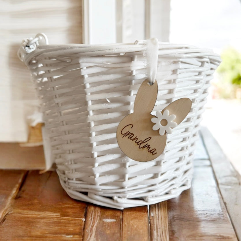 Easter Bunny Basket Name Tag