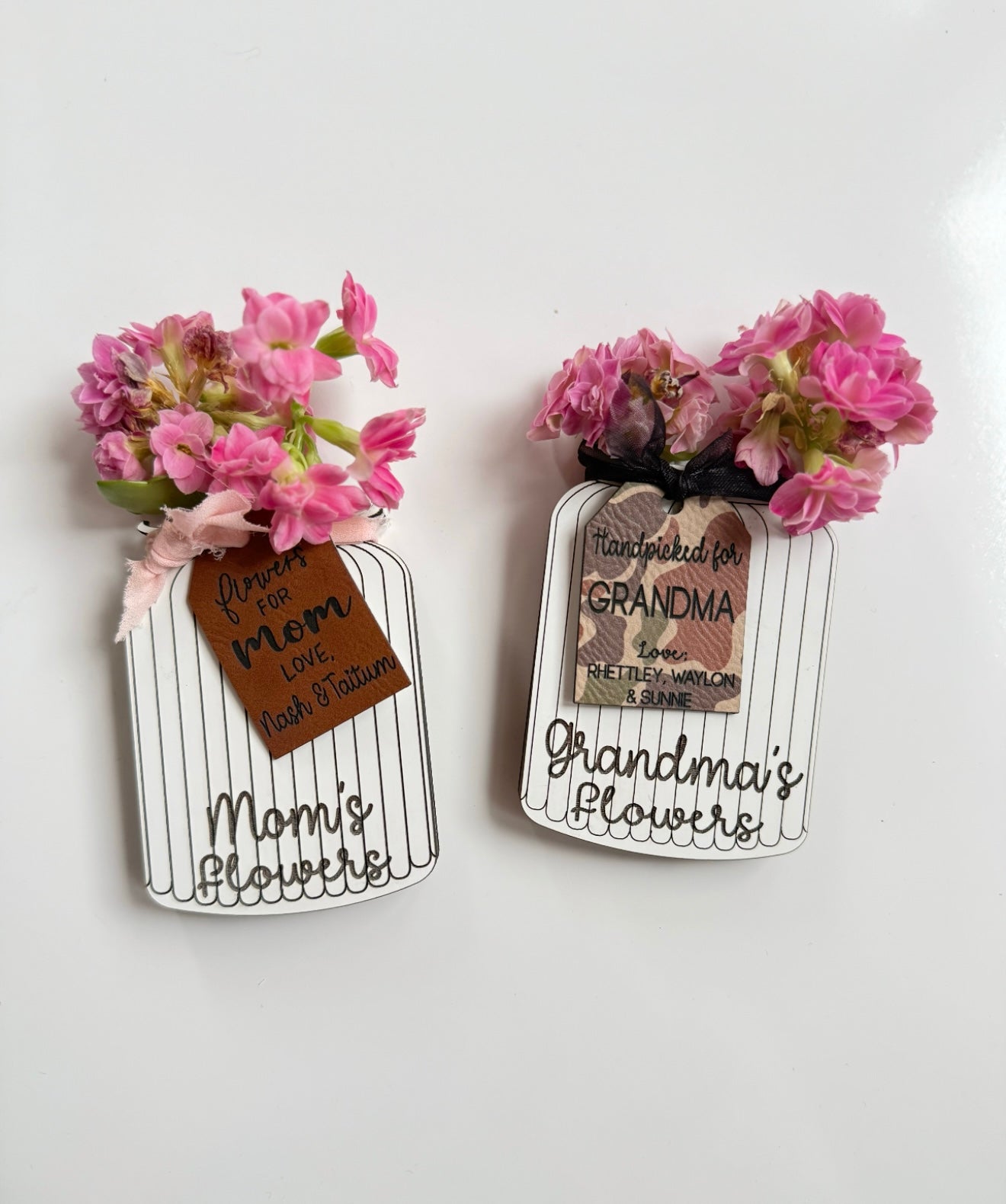 Personalized Flower Magnet Holder