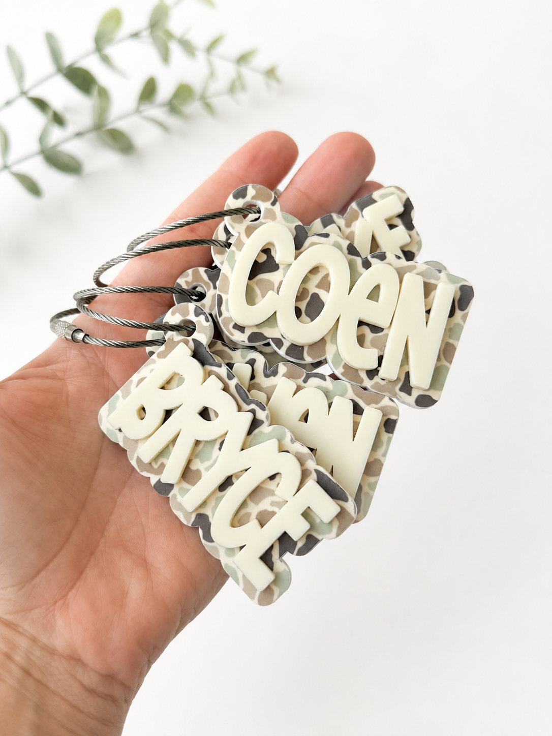 Personalized Camo Name Tag