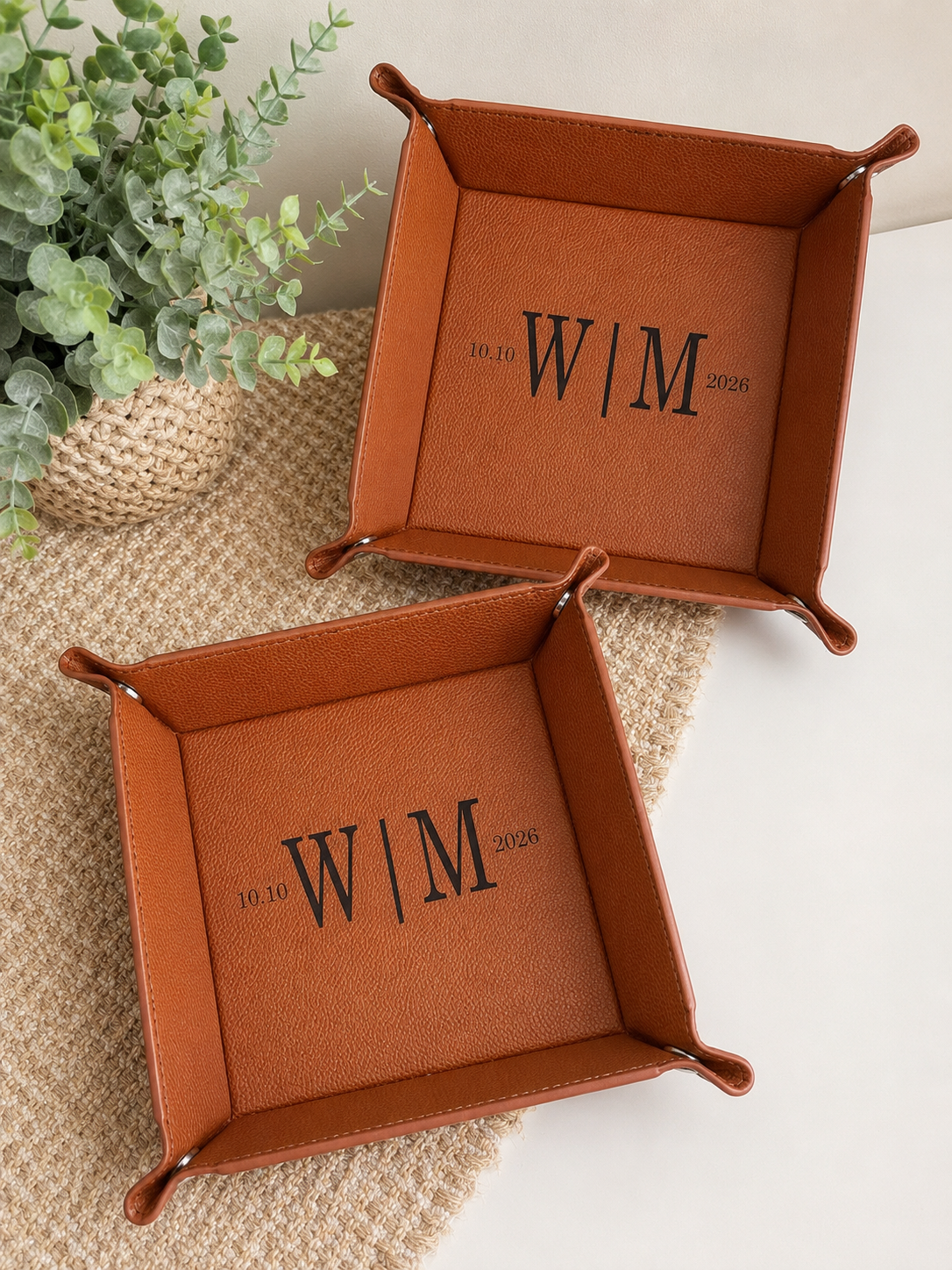 Leatherette Valet Catch ‘Em All Tray
