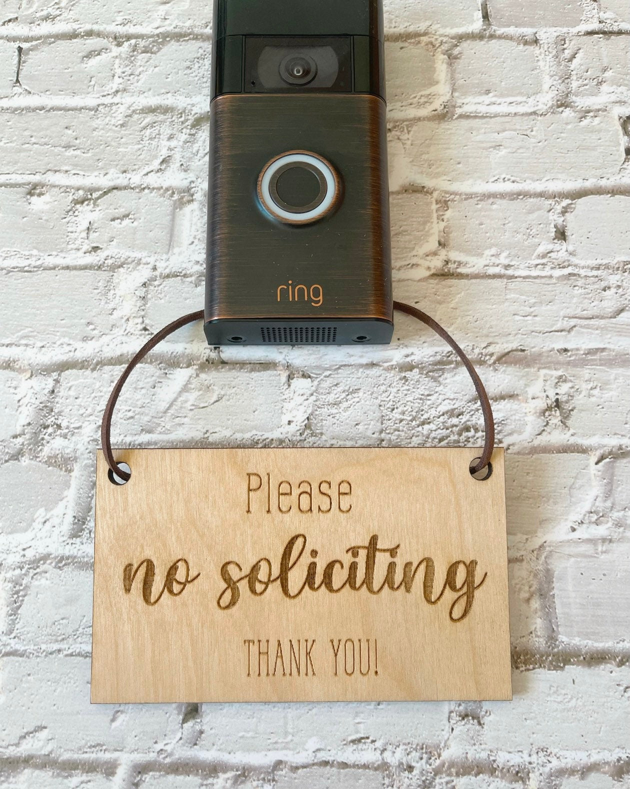Please no soliciting sign