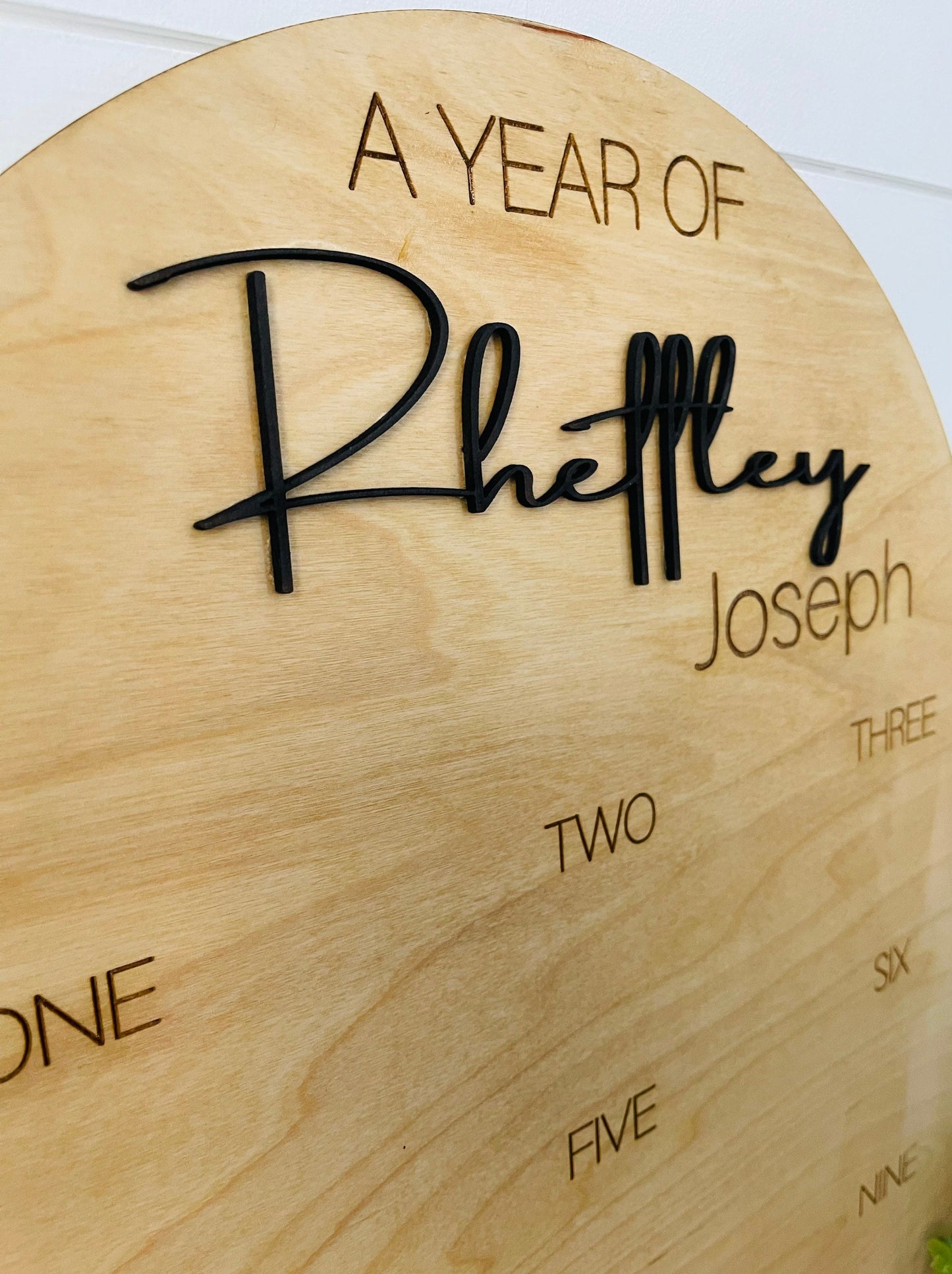 A year of Birthday sign