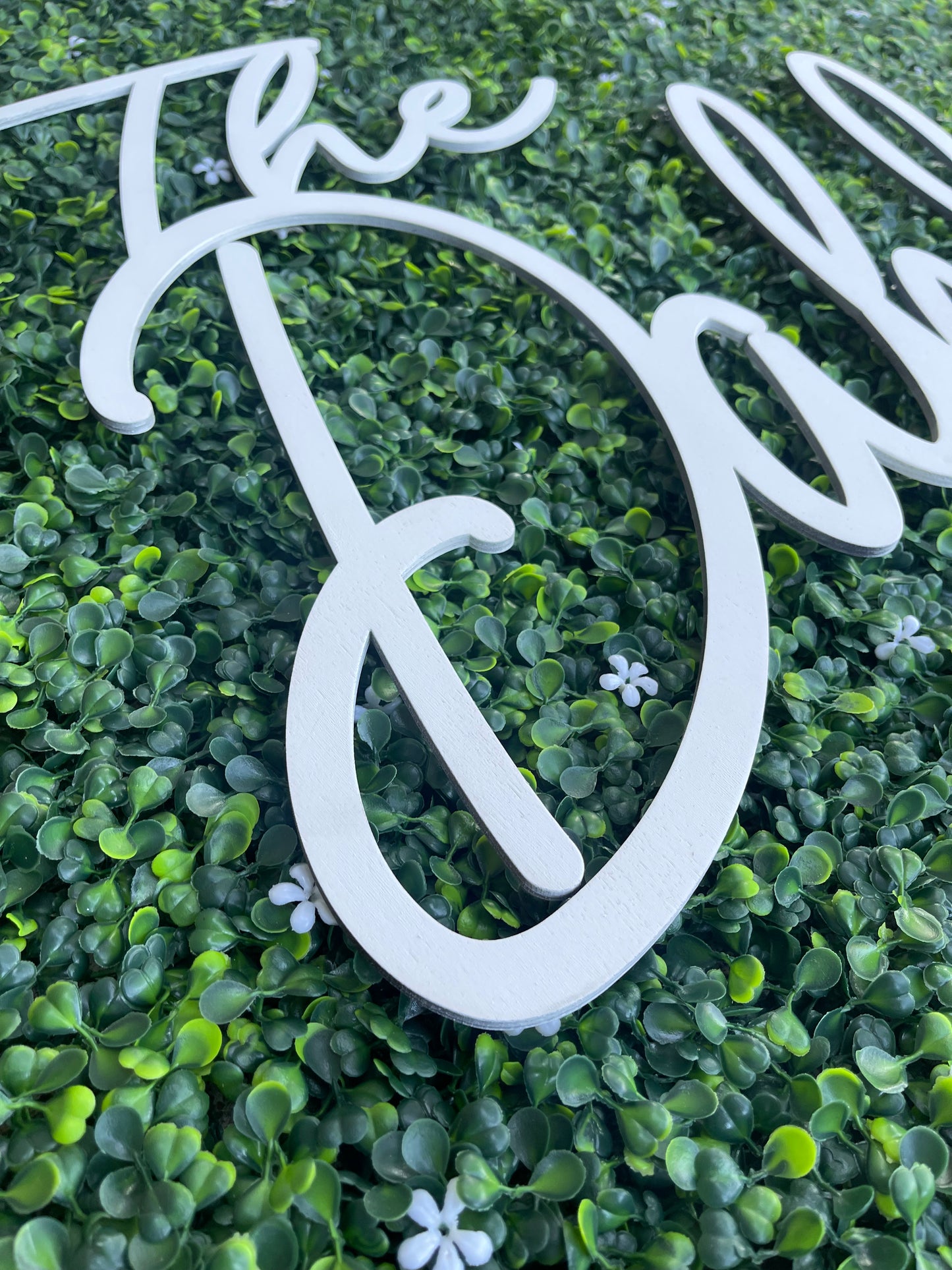 Last Name Wedding Cutout Sign