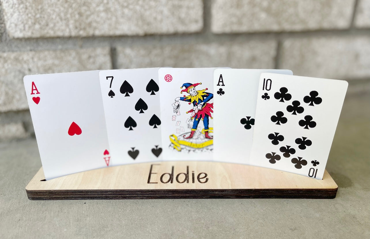 Personalized Playing Card Holder