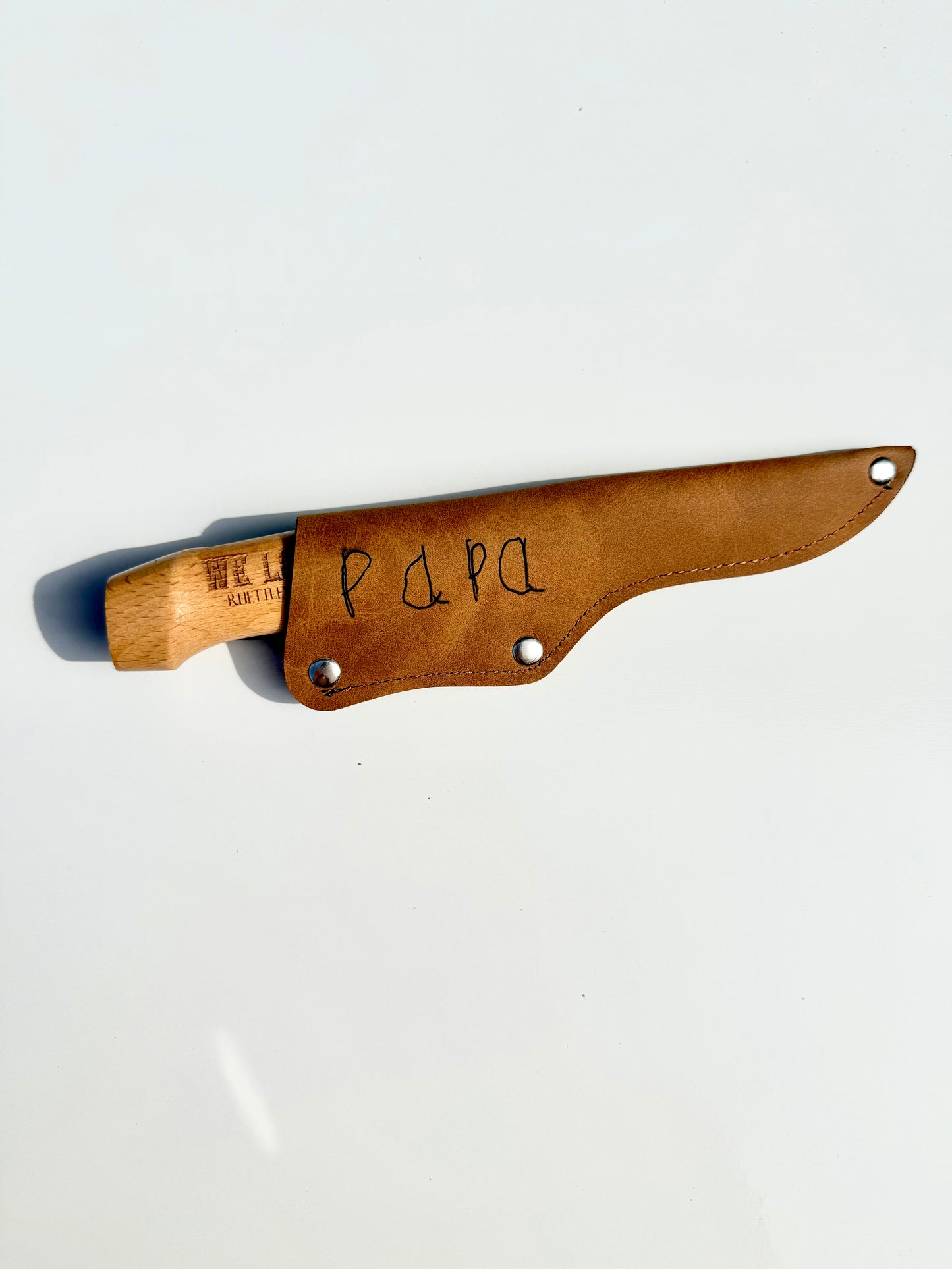 4 inch personalized fillet knife with sheath