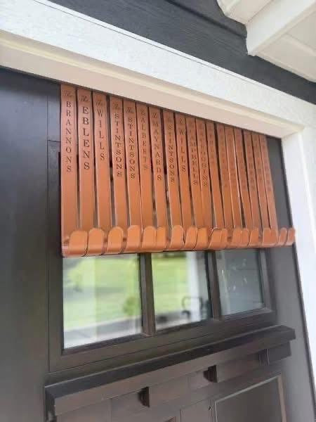 Faux leather Door Hanger