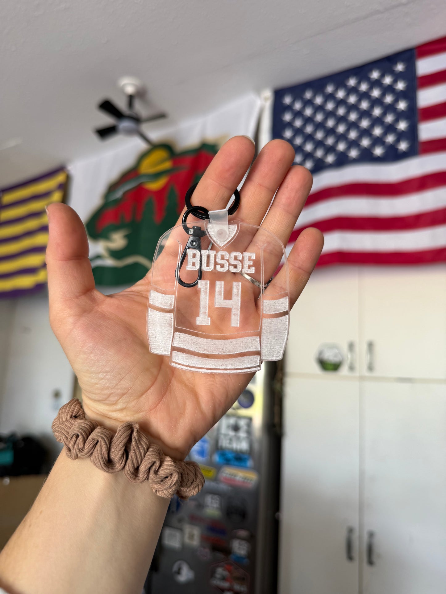 Acrylic Hockey Jersey Keychain