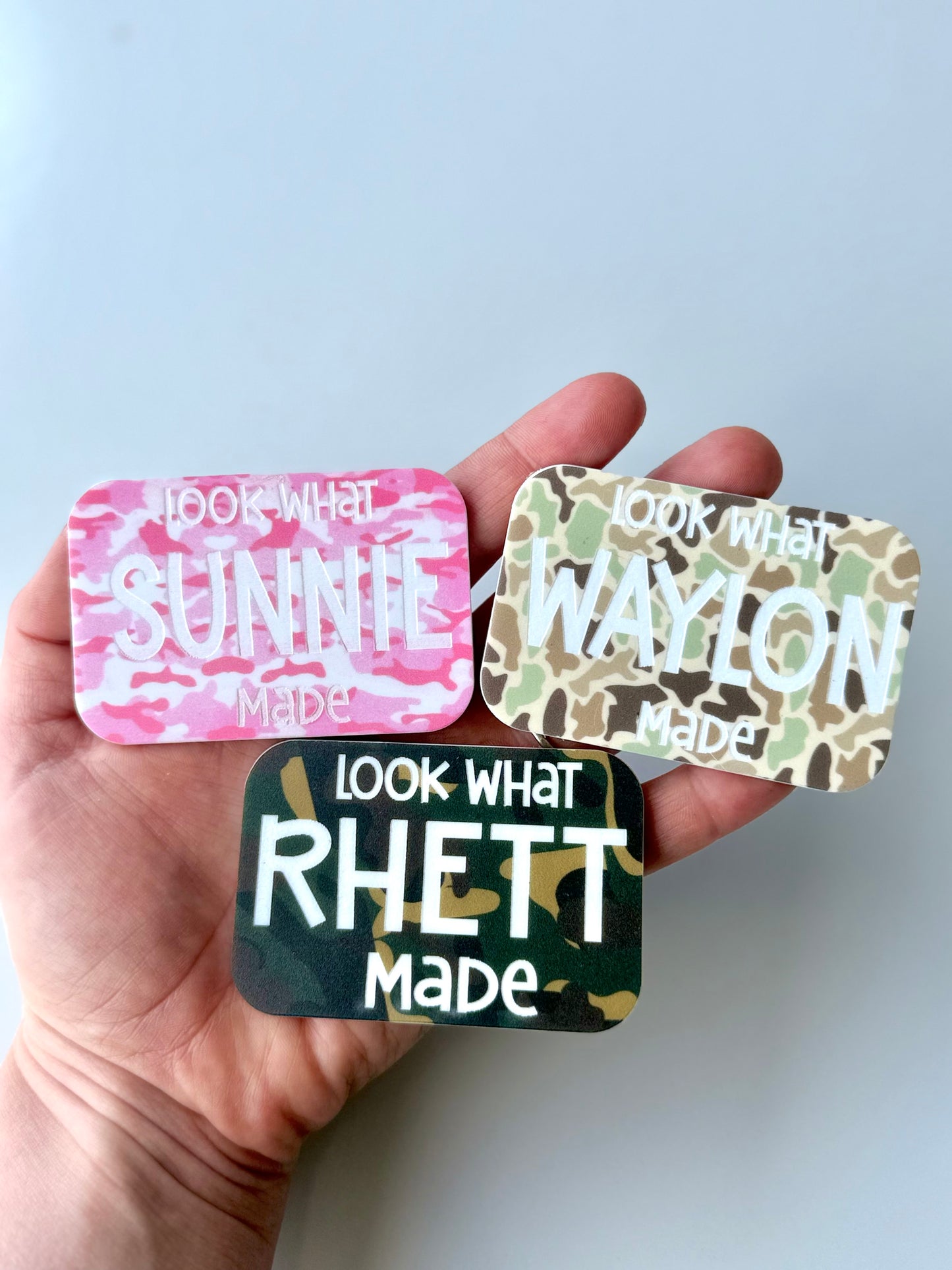 Camouflage acrylic look what I made magnet