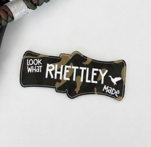 Personalized “Look What I Made” Duck Call Camo Magnet