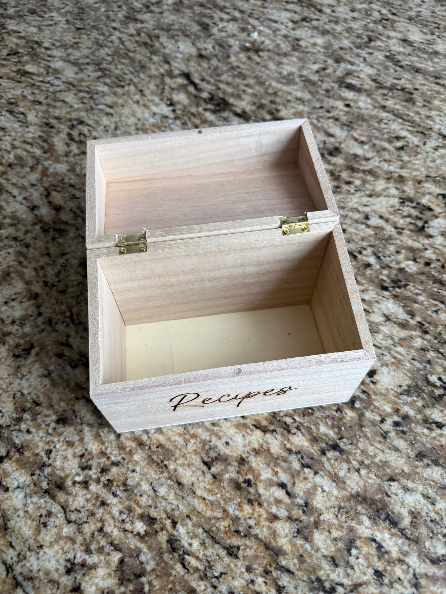 Personalized Recipe Box