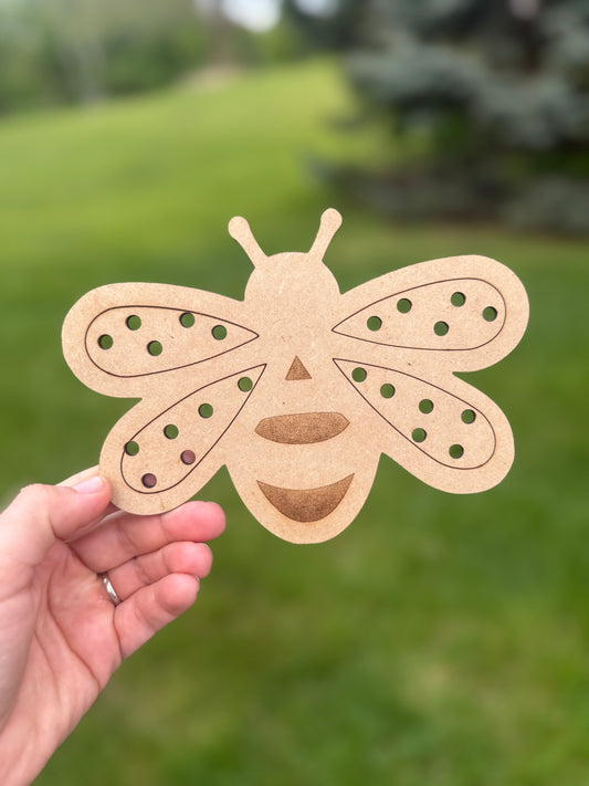 Bee flower scavenger hunt board