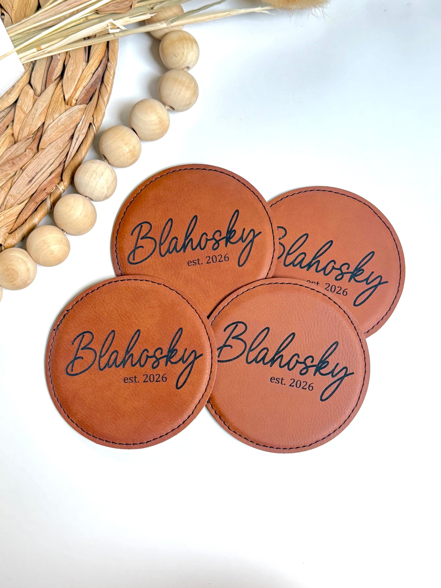 Leatherette Coasters