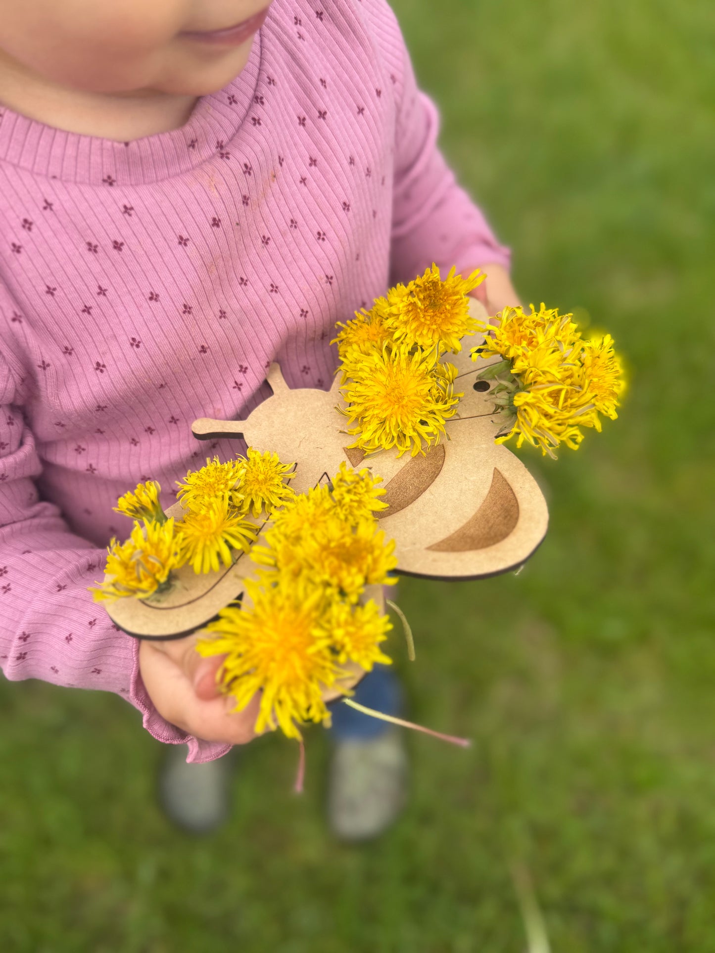 Bee flower scavenger hunt board