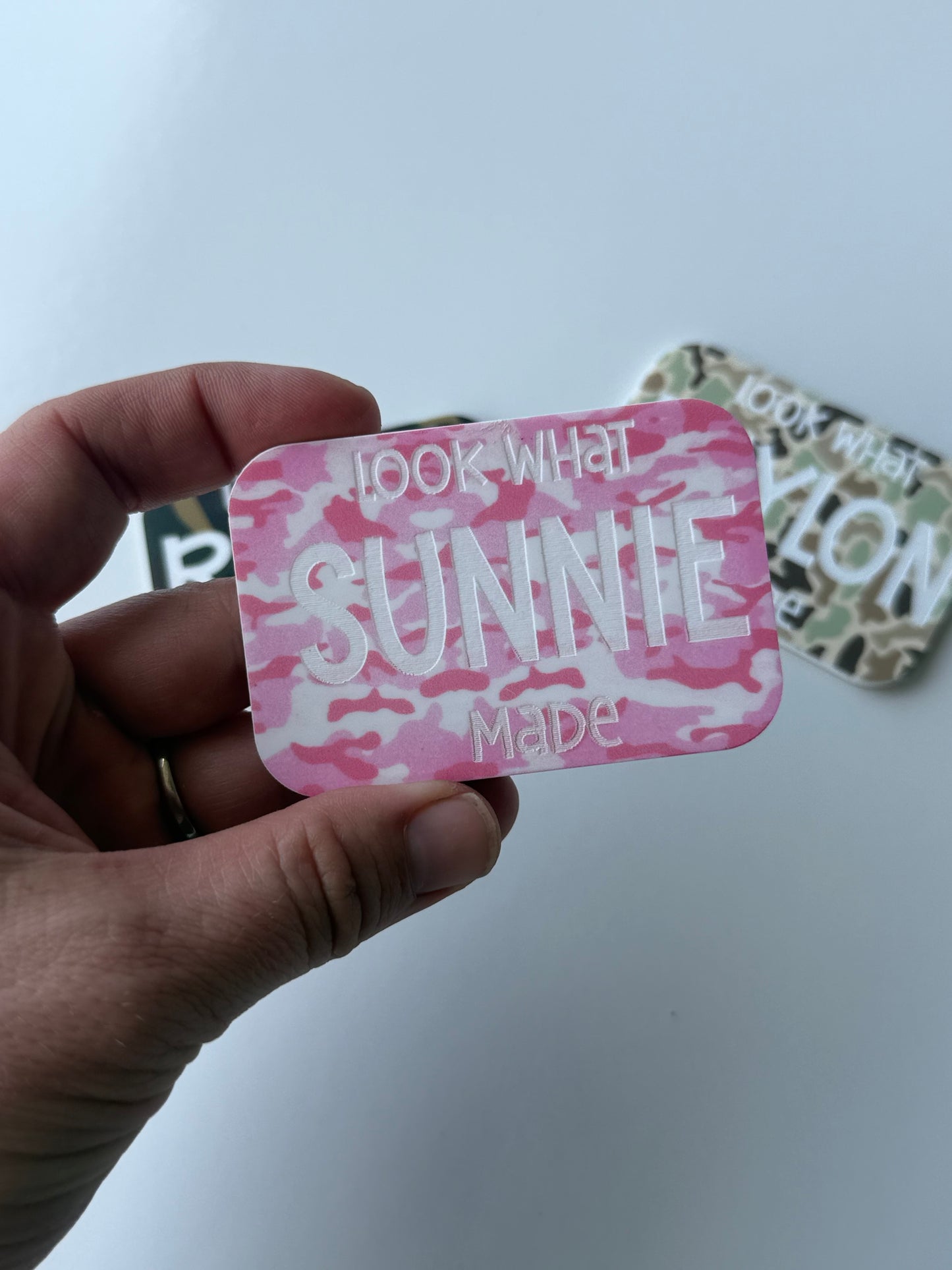 Camouflage acrylic look what I made magnet