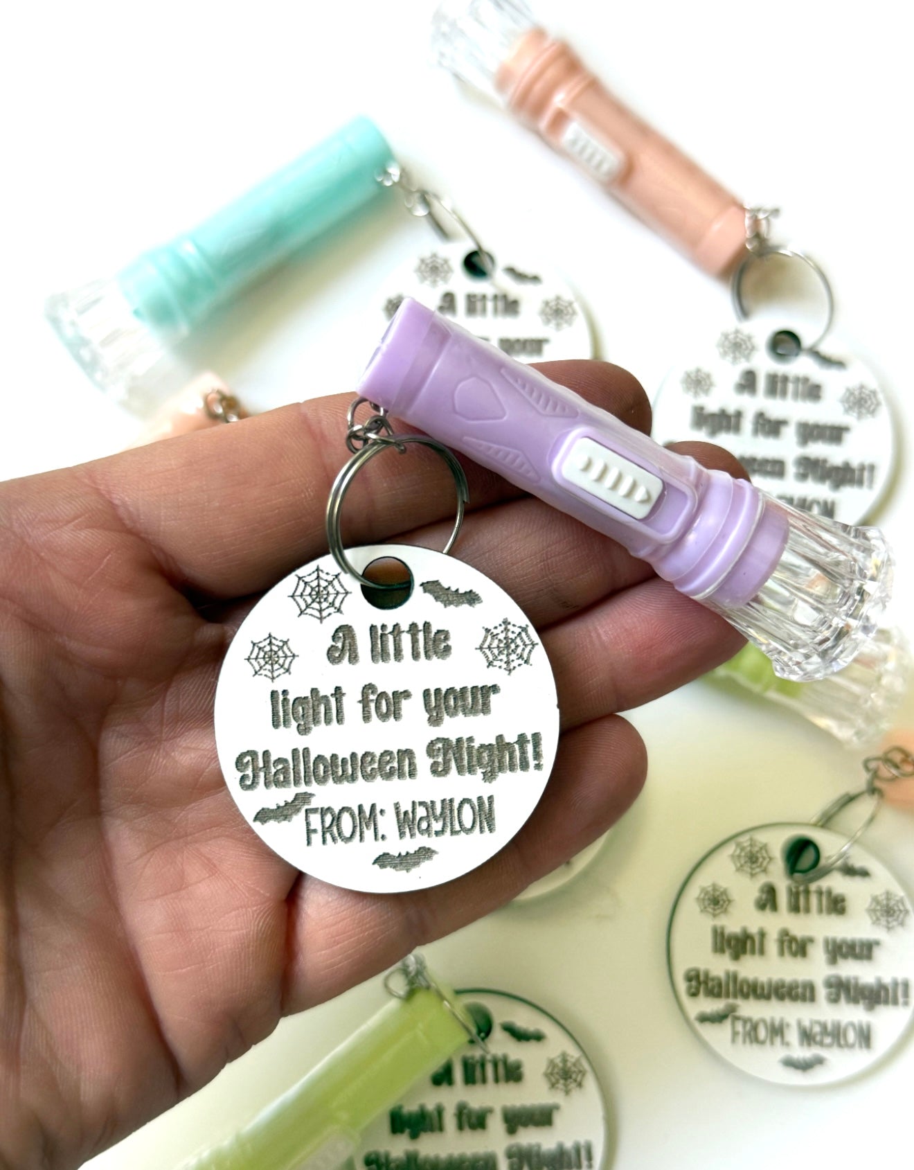 Personalized flashlight Favors