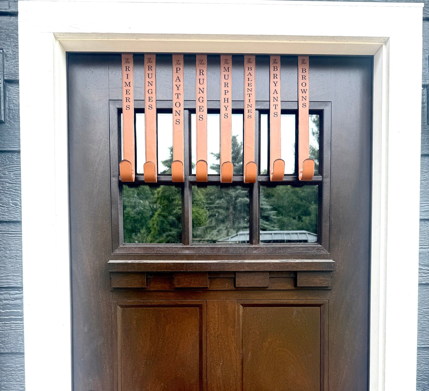 Faux leather Door Hanger