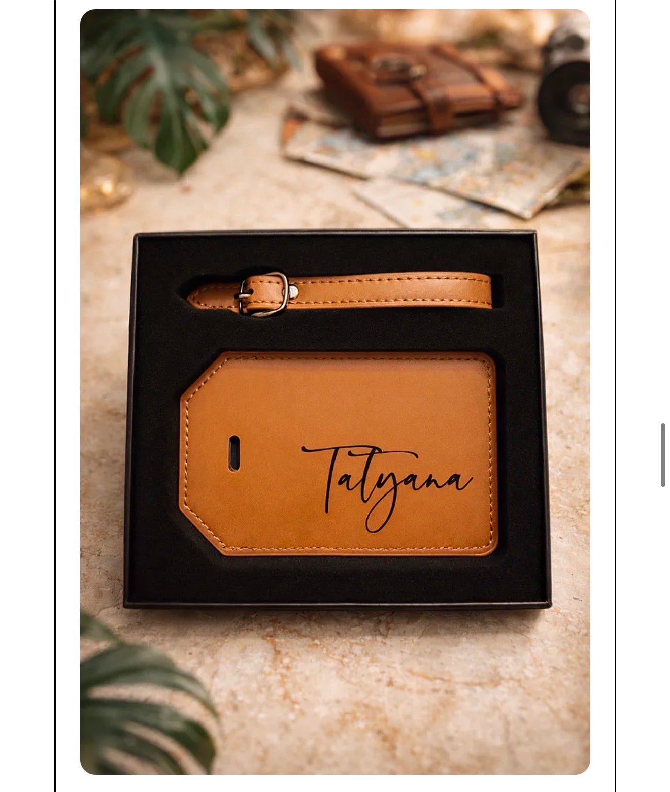 Leatherette luggage Tags