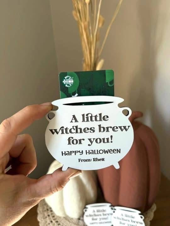 Witches brew giftcard holder