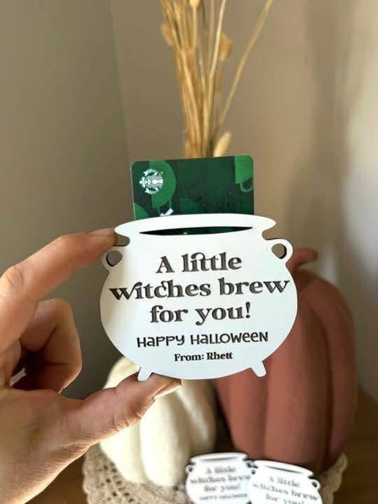 Witches brew giftcard holder