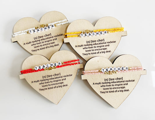 Teacher Definition Bracelet Gift