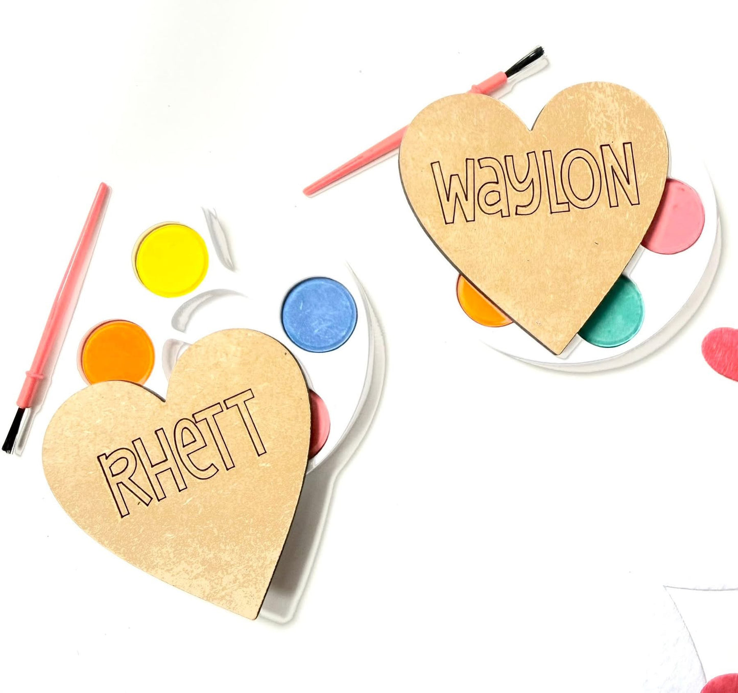 DIY personalized heart magnet