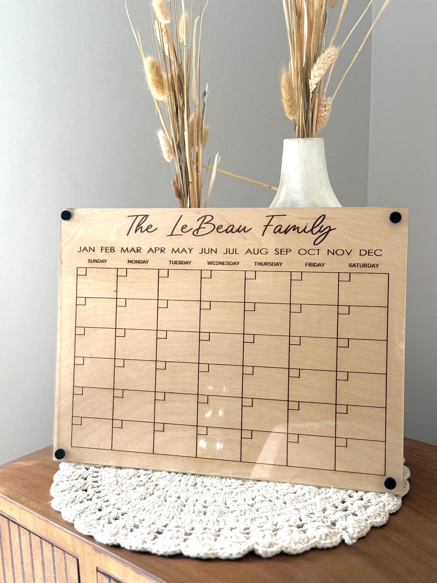 Personalized Acrylic Calendar