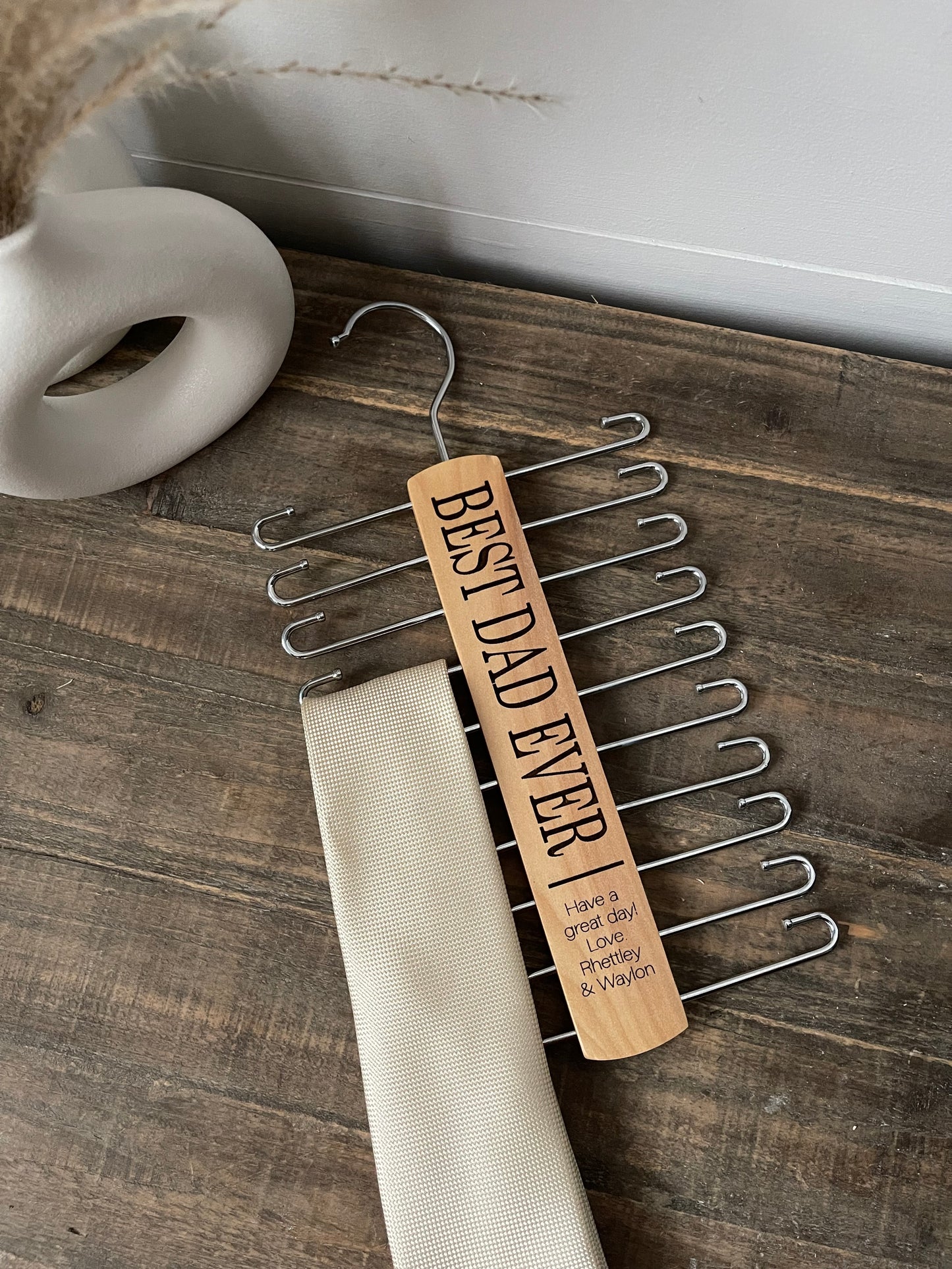 Personalized Tie/Belt Hanger