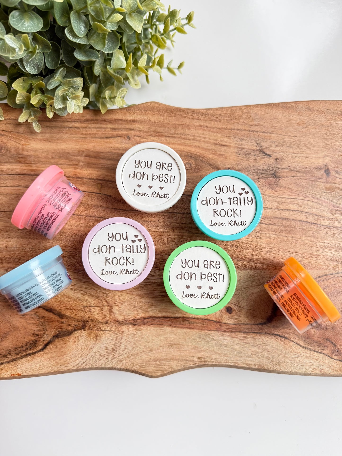 Personalized Playdoh Favors