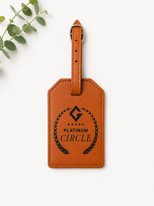 Leatherette luggage Tags