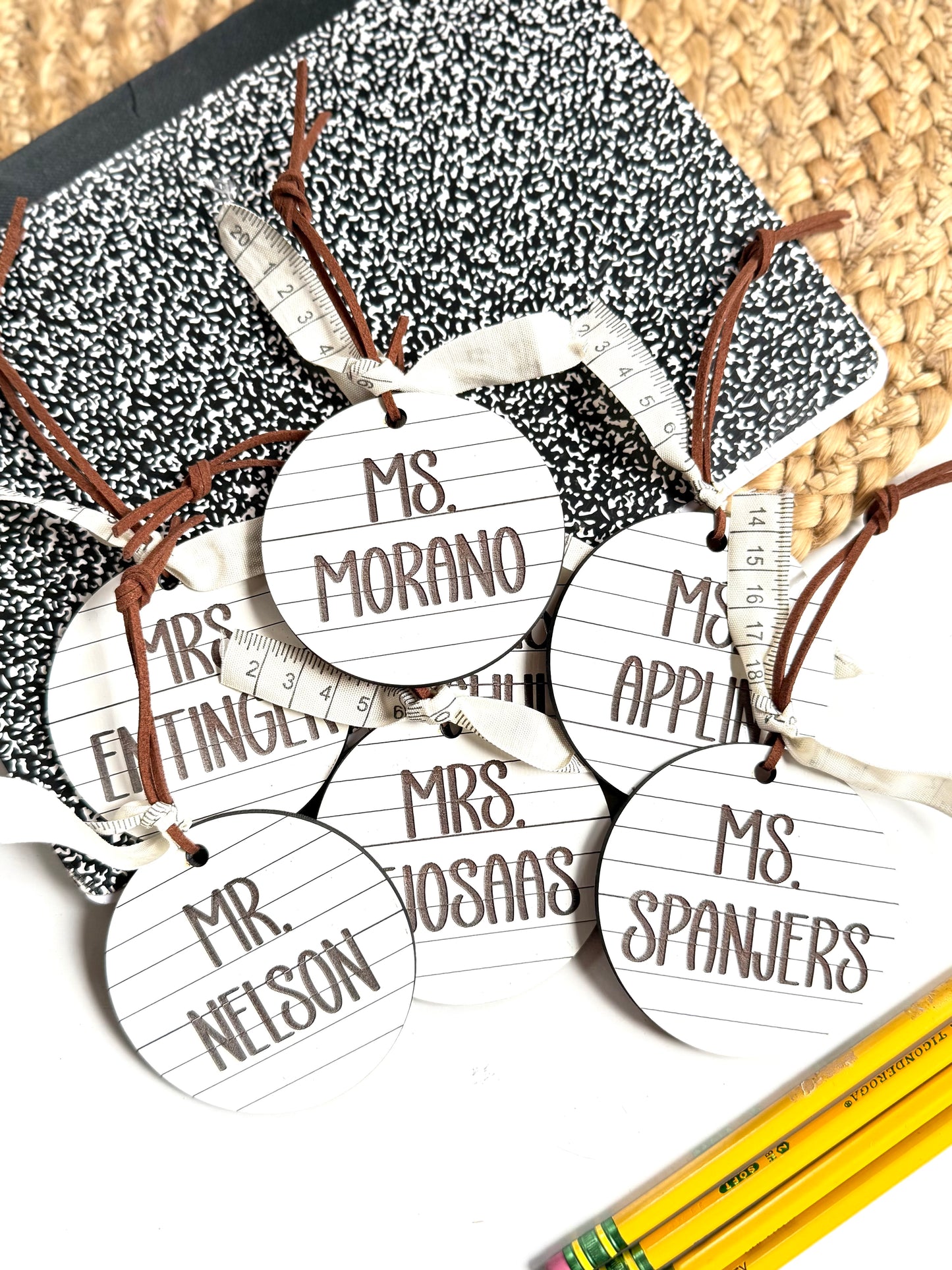 Personalized teacher ornament