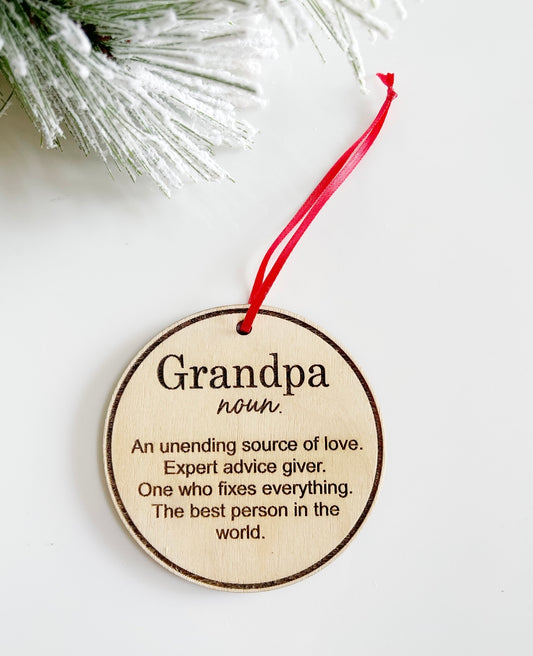 Grandpa ornament