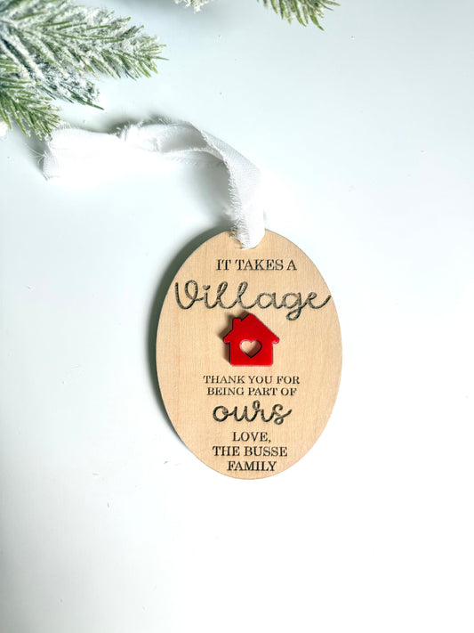It Takes A Village Ornament