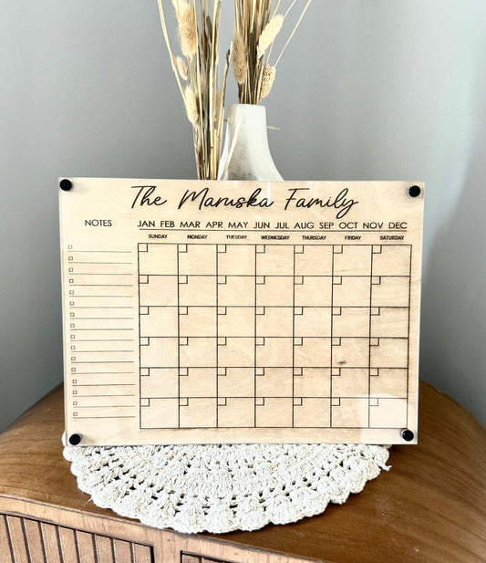 Personalized Acrylic Calendar
