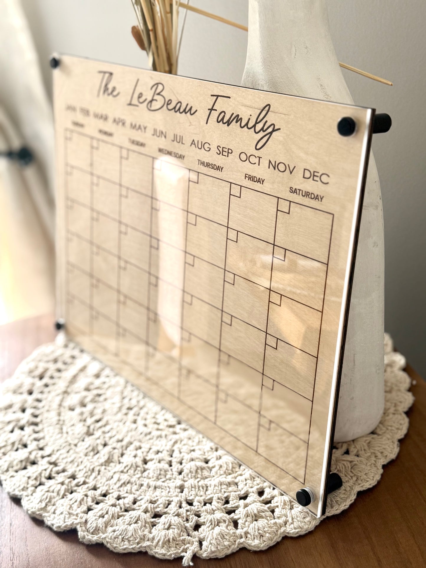Personalized Acrylic Calendar