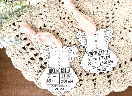 Baby Girl Smocked Outfit Ornament