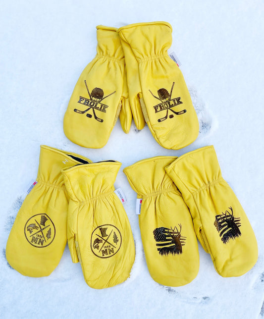 Chopper, personalized mittens