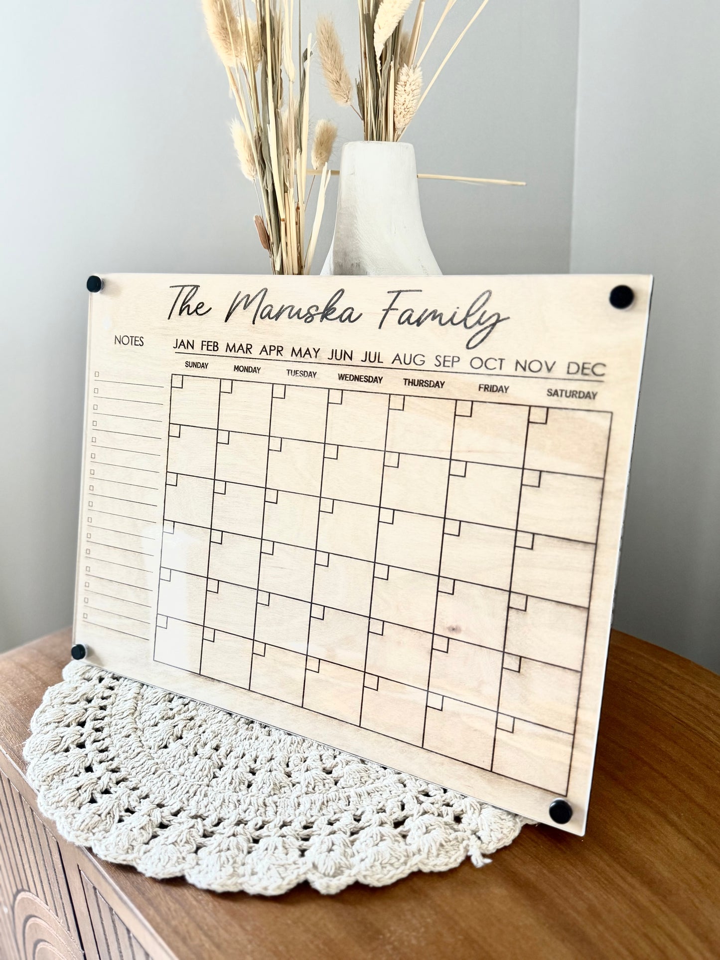 Personalized Acrylic Calendar