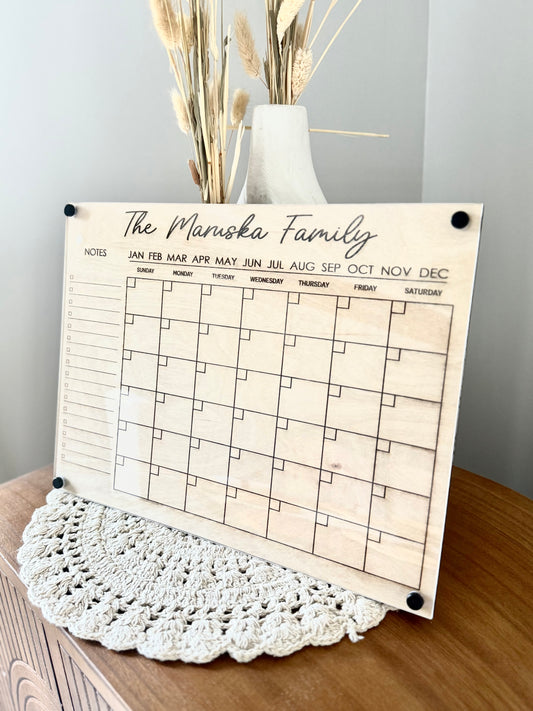 Personalized Acrylic Calendar